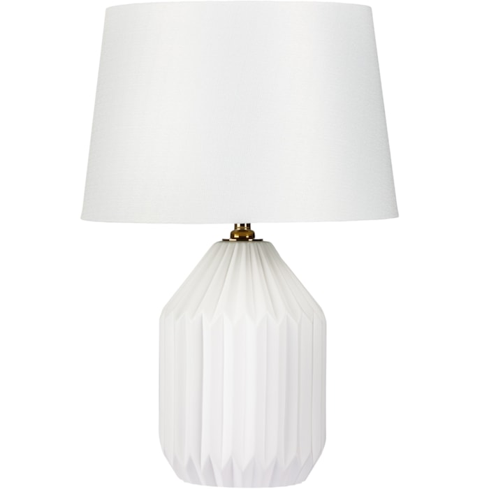Abajur Cerâmica Celeste Off-White - 57cm - Madel Home