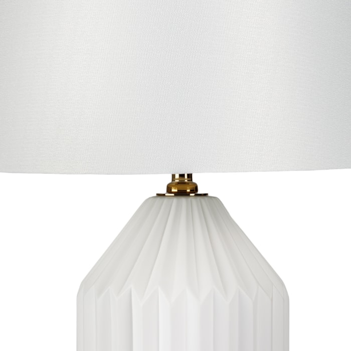 Abajur Cerâmica Celeste Off-White - 57cm - Madel Home