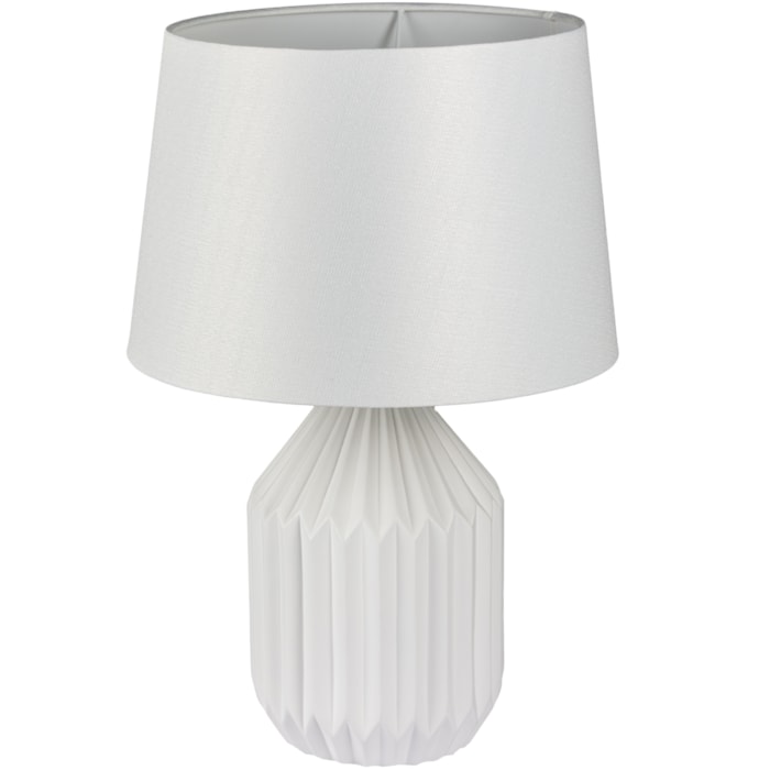 Abajur Cerâmica Celeste Off-White - 57cm - Madel Home