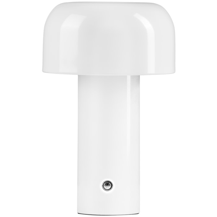 Abajur Cogumelo Metal Branco LED 3W - 31cm - Madel Home