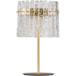 Abajur Metal e Vidro Solina Dourado - 55cm 