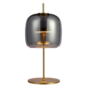 Abajur Metal Fumê Mia Dourado - 56cm 