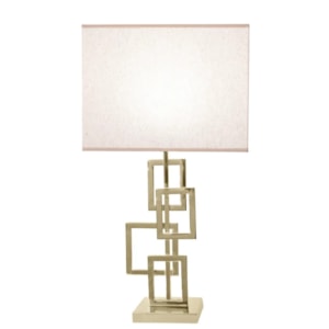 Abajur Metal Serena Dourado - 48cm 