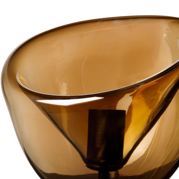 Abajur Vidro Miele Âmbar - 21cm - Madel Home