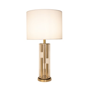 Abajur Vidro Shine Dourado - 53cm 