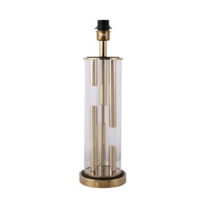 Abajur Vidro Shine Dourado - 53cm 