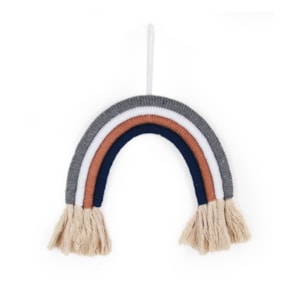 Adorno de Tecido Algodão Arco-Íris Azul - 25cm