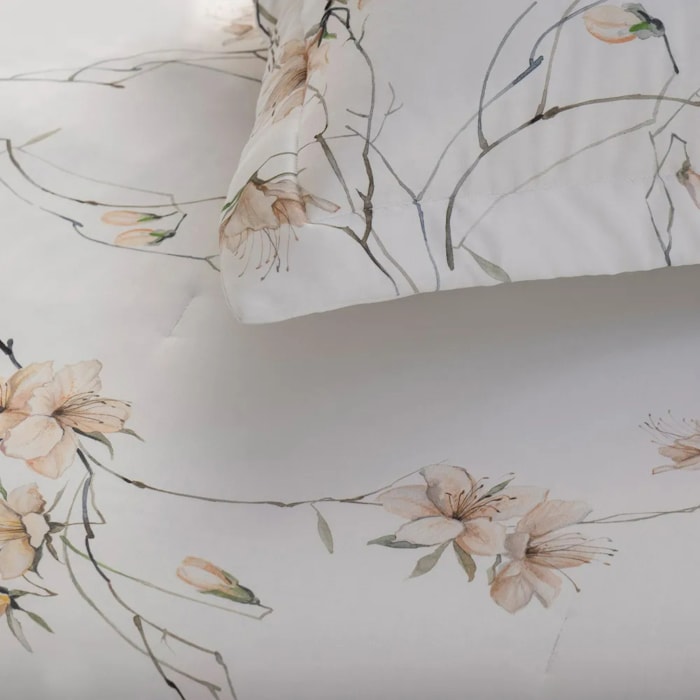 Almofada 100% Algodão Bambu 300 Fios Bordado Azalea Trussardi - 45x45cm - Madel Home