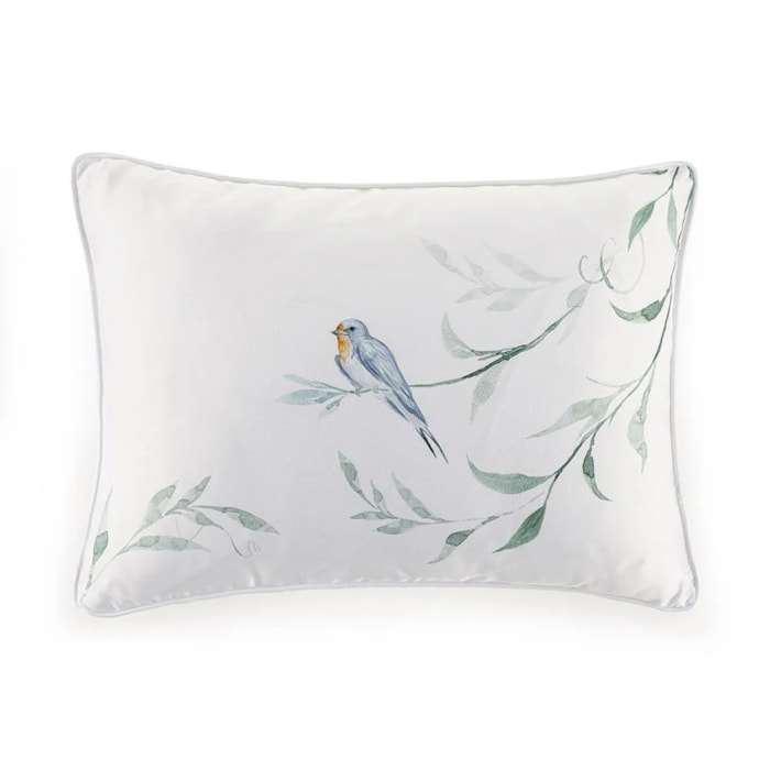 Almofada 100% Algodão Bambu 300 Fios Bordado Rondini Trussardi - 30x50cm - Madel Home