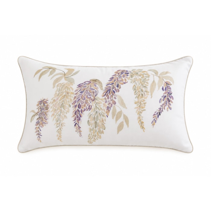 Almofada 100% Algodão Egípcio 300 Fios Bordado Trastevere Trussardi - 30x50cm - Madel Home