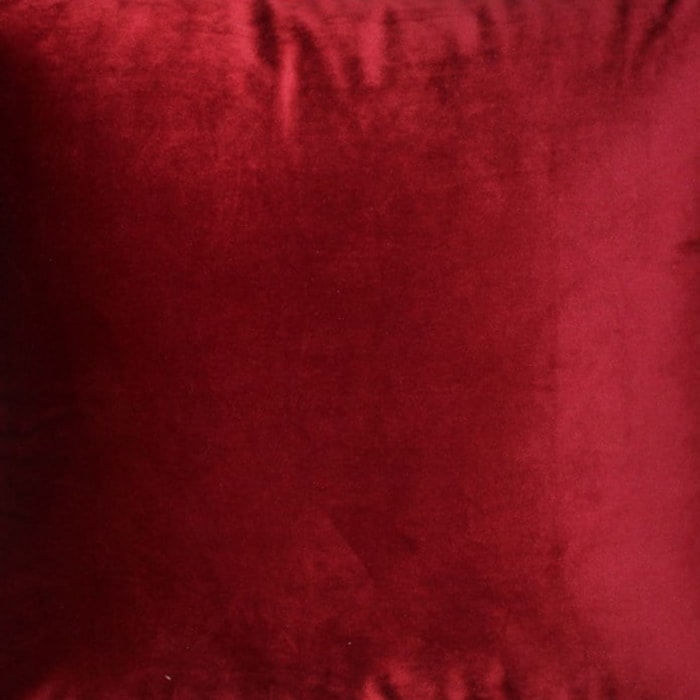 Almofada Decorativa de Natal em Veludo Lisa Bordô 50x50cm - Madel Home