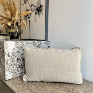 Almofada Decorativa Retangular Amira Cinza