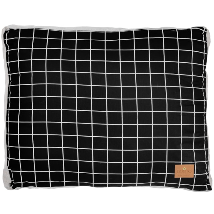 Almofada Pet Essencial em Tamanho G Tecido Preto - Madel Home