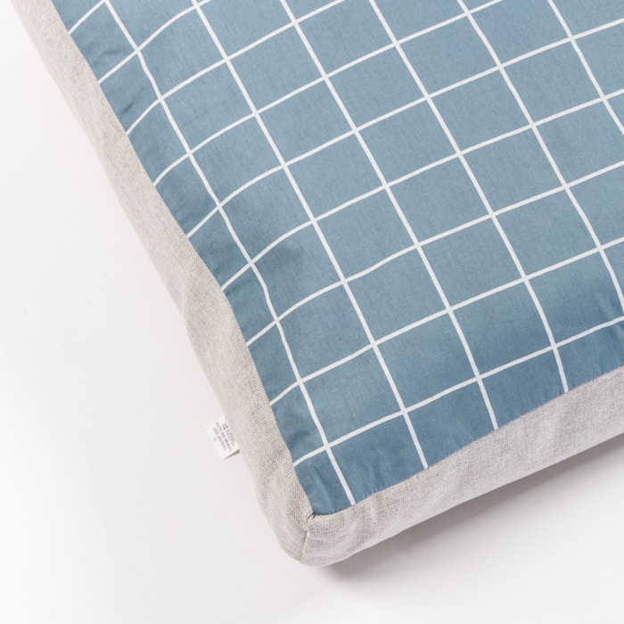 Almofada Pet Essencial em Tamanho M Tecido Azul - Madel Home