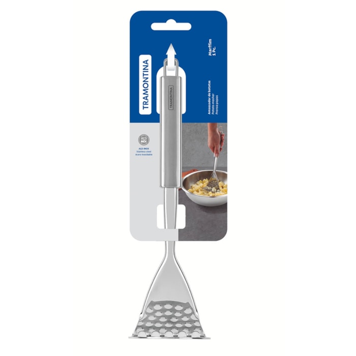 Amassador de Batatas em Inox Prata Marffim Tramontina - 30cm - Madel Home