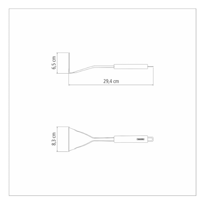 Amassador de Batatas em Inox Prata Marffim Tramontina - 30cm - Madel Home
