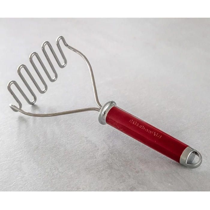 Amassador de Batatas em Inox Vermelho KitchenAid - 28cm - Madel Home