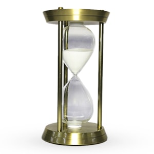 Ampulheta 60 Minutos Design Clássico Bronze