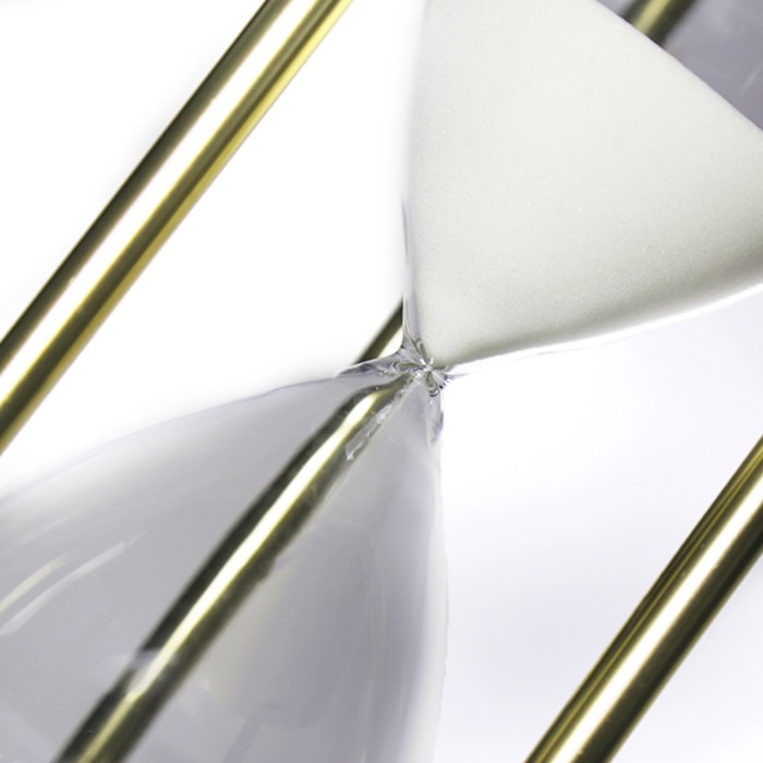 Ampulheta 60 Minutos Design Clássico Bronze - Madel Home
