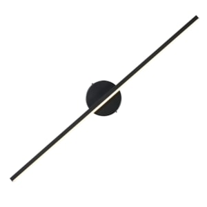 Arandela de Parede Metal Elise Preto LED - 12W