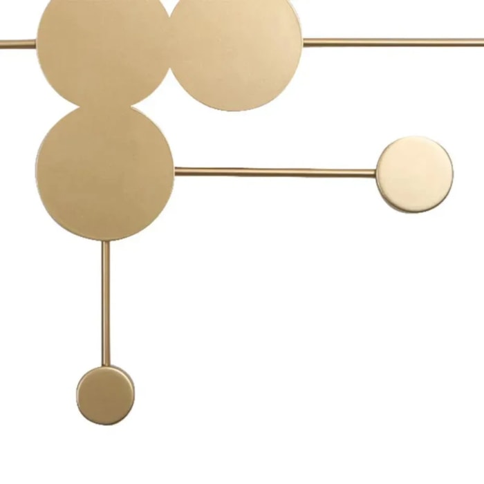 Arandela de Parede Metal Elo Dourado LED - 24W - Madel Home