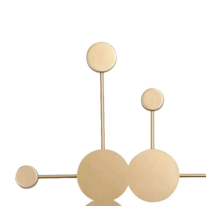 Arandela de Parede Metal Elo Dourado LED - 24W - Madel Home