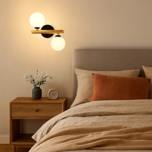 Arandela de Parede Metal Lune Bronze - 25W
