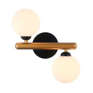 Arandela de Parede Metal Lune Bronze - 25W