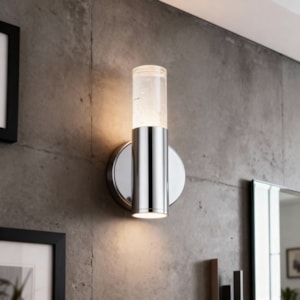 Arandela de Parede Metal Melina Prata LED - 5W