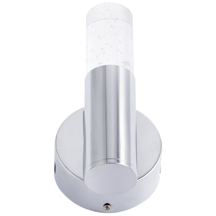 Arandela de Parede Metal Melina Prata LED - 5W - Madel Home