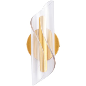 Arandela de Parede Metal Zian Dourado LED - 7W