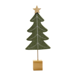 Árvore de Natal Decorativa em Feltro Verde - 21cm