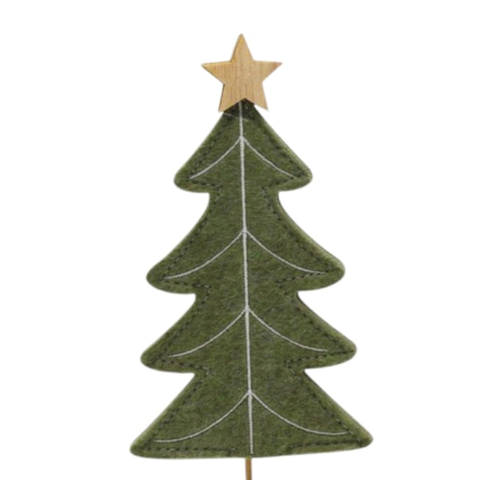 Árvore de Natal Decorativa em Feltro Verde - 21cm - Madel Home