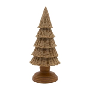 Árvore de Natal Decorativa em Resina Marrom - 33cm