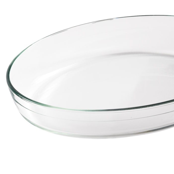 Assadeira de Vidro Oval Borossilicato - 3L - Madel Home
