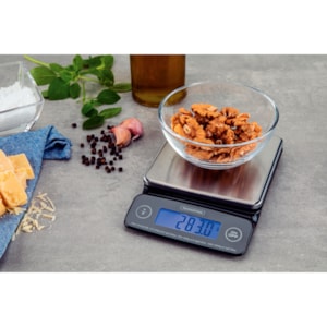 Balança de Cozinha Digital Alta Precisão Aço Inox Tramontina Adatto - 5kg