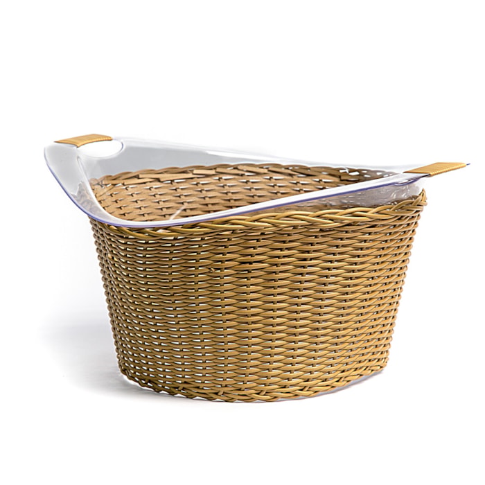 Balde de Gelo em Vime Caramelo Itacaré 6L - Madel Home