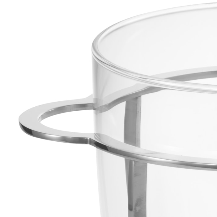 Balde Del Garda Inox Para Gelo Com Pinça Riva - Madel Home