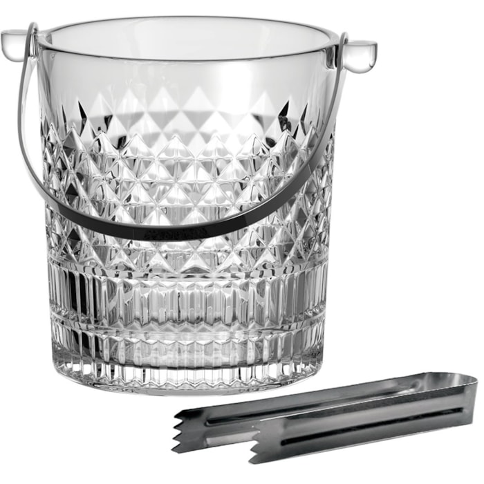 Balde Gelo Esplanada Cristal Ecológico Pinça Alça 1L L'Hermitage - Madel Home