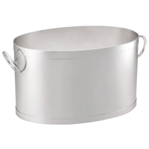 Balde Oval para 6 Garrafas 44x32x24 cm ST James Níquel