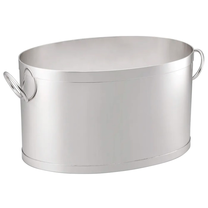 Balde Oval para 6 Garrafas 44x32x24 cm ST James Níquel - Madel Home