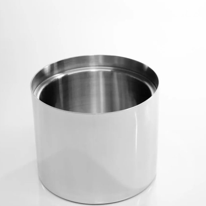 Balde Térmico Pequeno Inox Com Pinça E Pedra Druza Riva - Madel Home