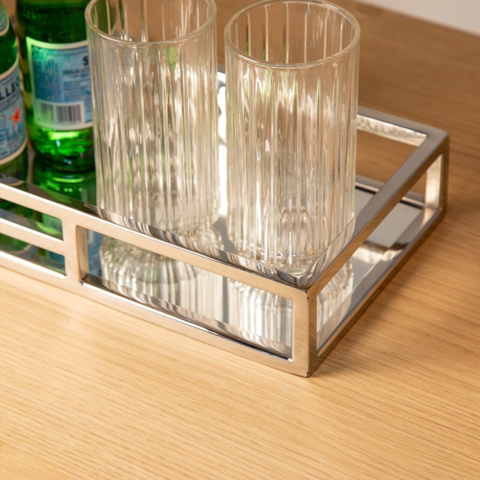 Bandeja de Aço Inox Espelho Fracalanza - 30cm - Madel Home