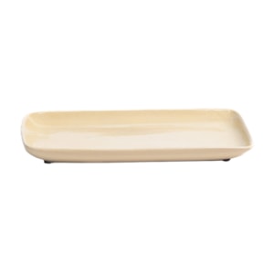 Bandeja de Cerâmica Cerâmica Off White - 25cm