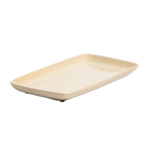 Bandeja de Cerâmica Cerâmica Off White - 25cm