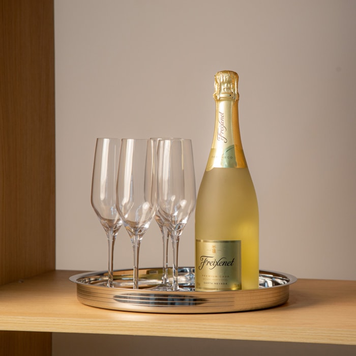 Bandeja de Inox Sterling Maxwell Williams Prata - 32,5cm - Madel Home