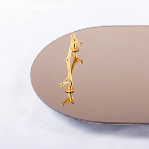 Bandeja de Madeira com Espelho Basic Mirror - 66cm