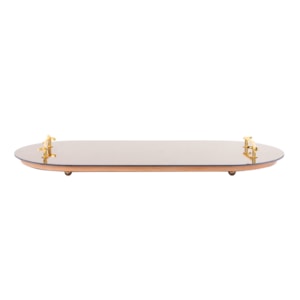 Bandeja de Madeira com Espelho Basic Mirror - 66cm