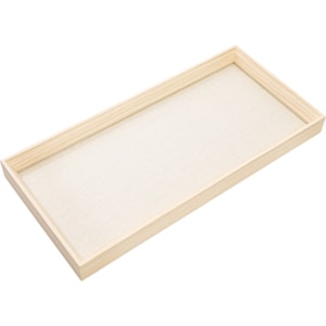 Bandeja de Mdf com Linho Natural - 38cm