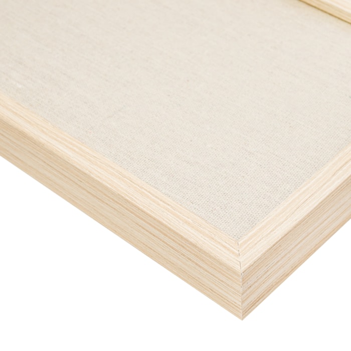 Bandeja de Mdf com Linho Natural - 38cm - Madel Home